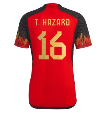 Belgia Thorgan Hazard #16 Koszulka Podstawowych MŚ 2022 Krótki Rękaw
